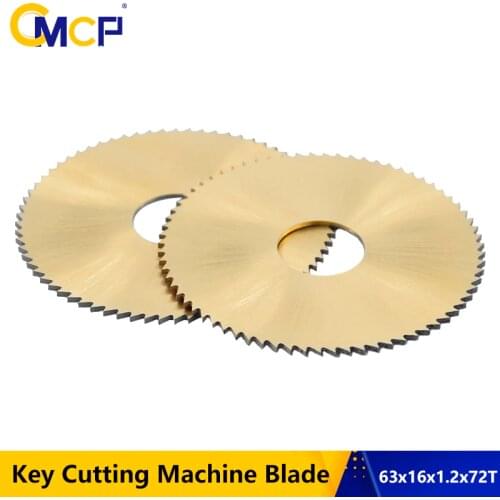 1pc HSS Metal Slitting Saw Blade 63x1.2x16mm 72T Circular Saw Blade Key Cutting Machine Blade