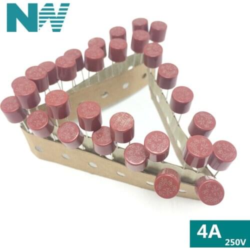 10PCS Cylindrical Fuse 4A 250V 382 Cylindrical Plastic Fuse T4A LCD TV Power Board Commonly Used New Original