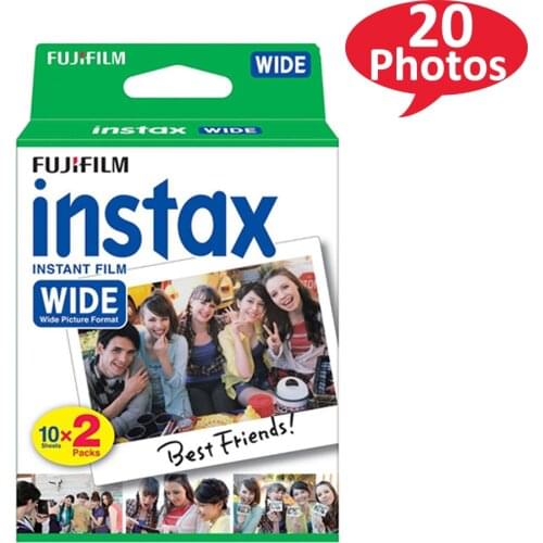100% Genuine Fujifilm Instax 210 Wide Film 20 Sheets White Frame For Fuji Instant Polaroid Photo Film Camera 300 200 210 100