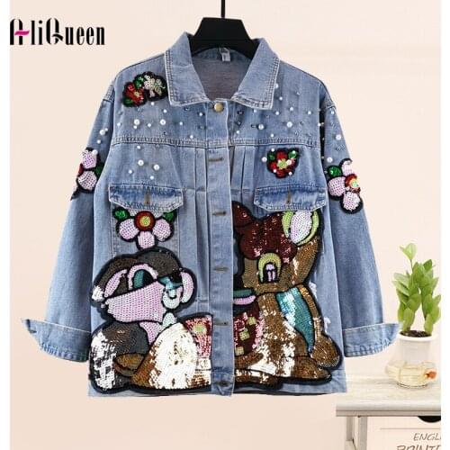 AliQueen Womens Denim Jackets