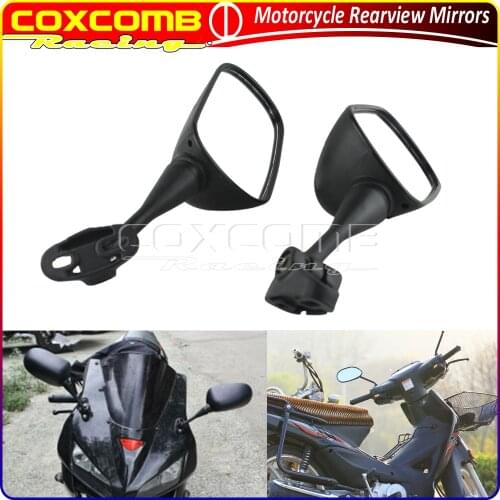 1Pair Motorcycle Black Rearview Mirrors Side Mirrors For Honda RC51/RVT 1000R 1999-2006 CBR600F4 CBR600F4i CBR600RR CBR954RR