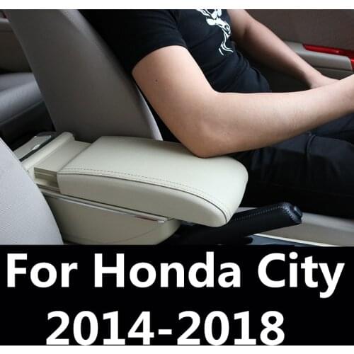 For Honda City 2014-2018 Special armrest box storage cup holder elbow bracket interior modification decoration Auto Accessories