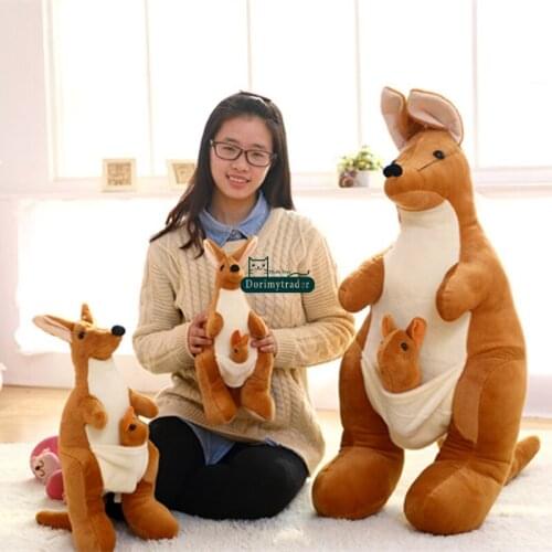 Dorimytrader Hot 47'' / 120cm Lovely Soft Plush Stuffed Giant Animal Australia Kangaroo Toy, Nice Gift, Free Shipping DY60006