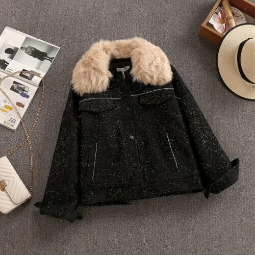 Ediwallen Women's Jackets With Fur