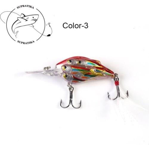 Diving Depth 0.5-1.5M High Quality Fishing Lure Hard Bait 75mm/9g Bionic Minnow Bright Surface Freshwater Plastic Fishing Lure