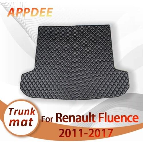 APPDEE Car trunk mat for Renault Fluence sedan 2011 2012 2013 2014 2015 2016 2017 cargo liner carpet interior accessories cover