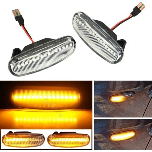 Multi Dynamic LED Side Marker Light Repeater Lamp For Fiat Panda 169 Grande Punto Multipla Doblo Fiorino Linea Idea Stilo