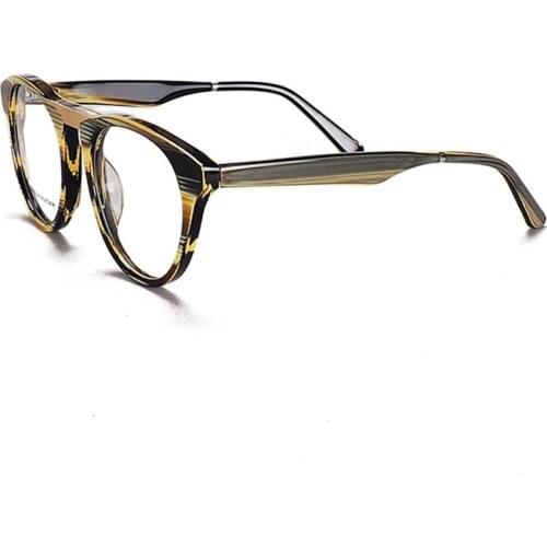 Men Women Unisex Oversized Ultralight Full-Rim Round Frame Custom Made Myopia Glasses -1 to -6 Reading Glasses +1 to +4