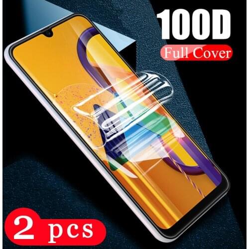 Soft full cover hydrogel film for Samsung Galaxy M51 M40 M31 M30S M30 M21 M20 M11 M10S M10 phone screen protector Not Glass