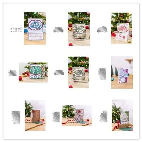 ZY 2021 New Arrival Presell christmas Metal Cutting Dies for DIY Scrapbooking/photo album Decorative Embossing DIY Paper Cards