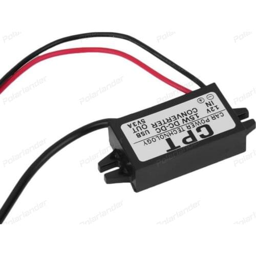Portable 15W DC to DC Car Automobile Vehicle Power Single Mini USB Adapter Converter