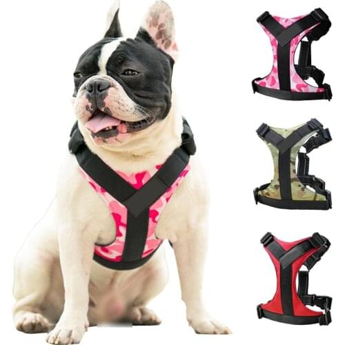Durable Reflective Nylon Large Pet Dog Harness Adjustable Dog Vest Harness For Small Medium Large Dogs Pitbulls French bulldog