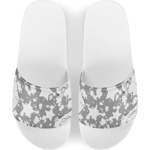 Men Custom Pattern Slippers stars Print Summer Fashion Slide Sandals Outdoor Non-slip Beach Shoes Platform Flip Flops