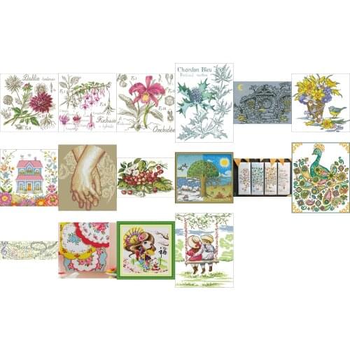 Top selling 4.87usd lover hands 5 Counted Cross Stitch 11CT 14CT 18CT DIY Chinese Cross Stitch Kits Embroidery Needlework Sets