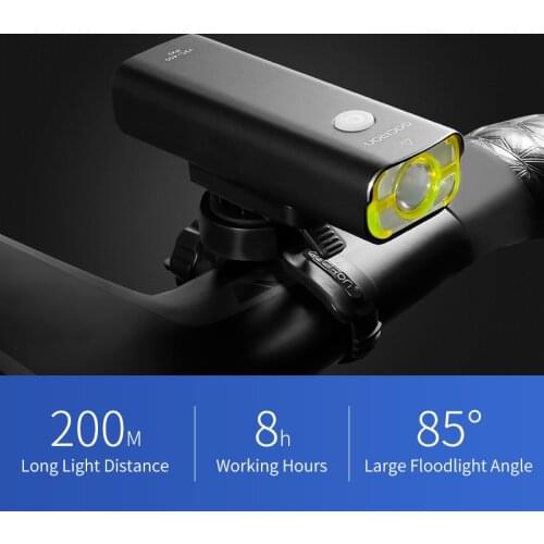 Bike Light V9C 800 Lumens Bicycle Light Front Headlight Flashlight Bicycle Accessories 5 Mode Lamp USB Rechargeable