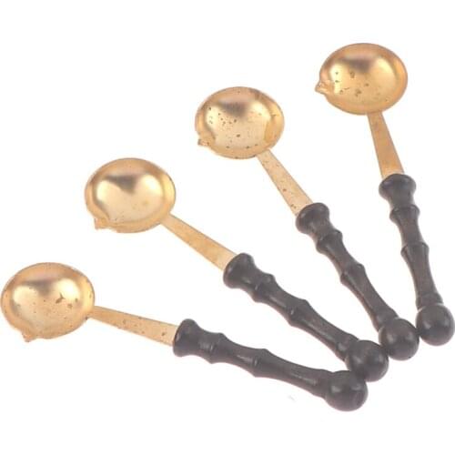 Wax Seal Stamp Accessories Special Wax Sealing Melting Spoon Retro Wooden Handle Spoon For Scrapbooking Wax Spoon