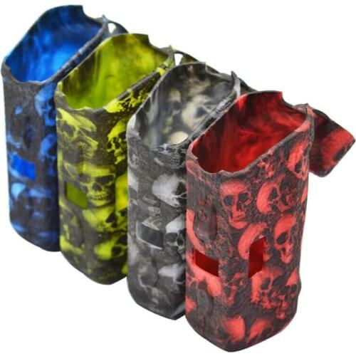 4colors Protective Silicone Case For Geekvape Aegis Boost Skull Texture Cover Anti-slip Rubber Sleeve Skin For Aegis Boost