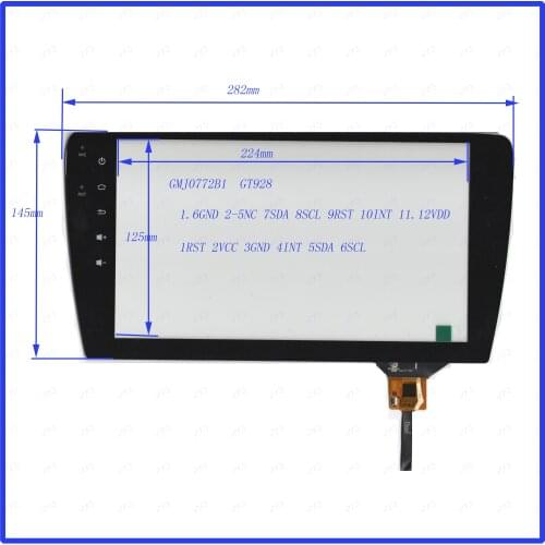 ZhiYuSun Freeshipping GMJ0772B1 282*145mm Capacitive screen GT928