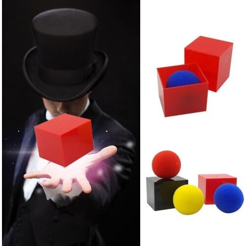 1 set Box Sponge Ball set Close-up Classical Illusion April Toy Trick Prank Day For Beginer Fools' D4K9