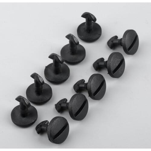 10Pcs Rear Bumper Tow Cover Trim Panel Clip DYR500010 Auto Fastener Clips For Range Rover Sport 05-13 Land Rover Discovery 04-13