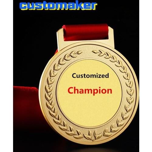 10pcs Badminton competition Prize sporting trophies medallion customized logo badge emblem gift Medals Gold Sliver Bronze Metal