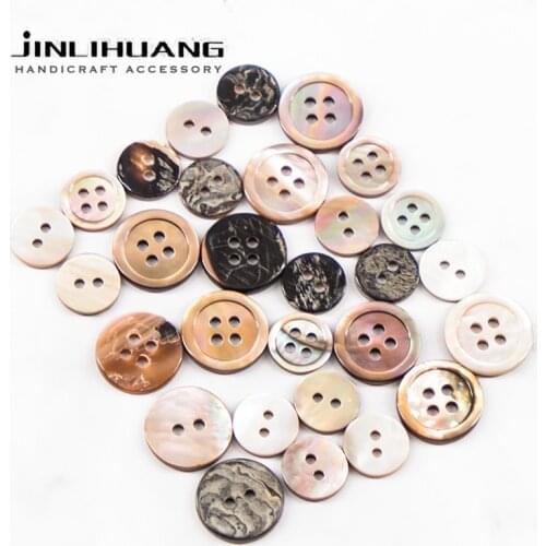 5pcs High-grade Natural Shell Shirt Buttons Unique Penguin Shell Sewing Mother of Pearl for Suit,DIY Craft,Clothing, Accessories