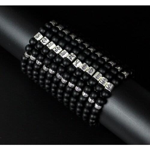 AUOYS Black Bracelets