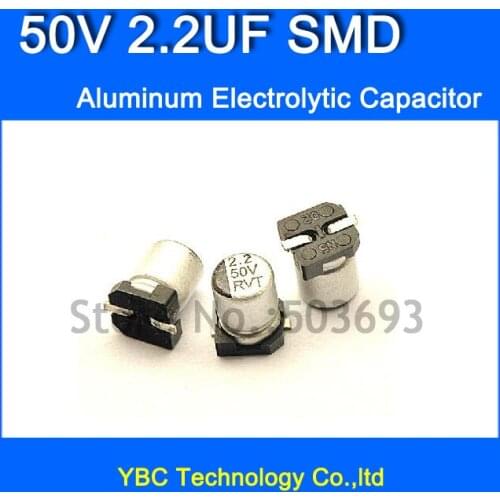 Free Shipping 200pcs/lot 50V 2.2UF SMD Aluminum Electrolytic Capacitor 4*5MM