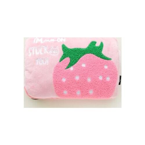 Free shipping Strawberry Charging cartoon warm hand hot water bag electric hot water bag