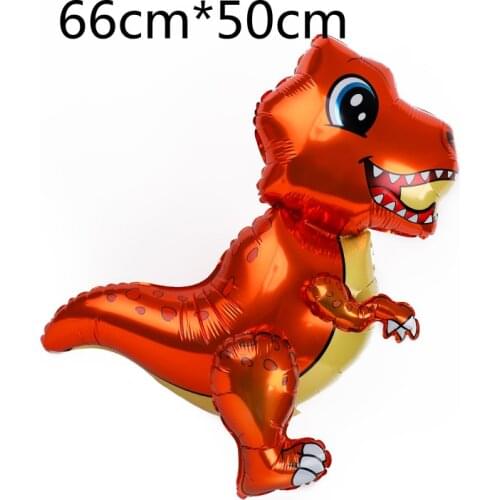 Large 4D Aluminum Foil Walking Dinosaur Balloon Jungle Childrens Animal Birthday Party Decorated Jurassic Dinosaur Toy 1 Piece