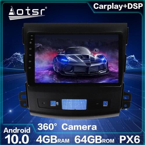 For Mitsubishi Outlander 2006 Android Radio Car Multimedia Player Car GPS Navigation Android 10.0 4GB 64GB Auto Stereo Head Unit