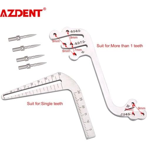 Azdent Dental Implant Surgery Instrument Oral Planting Positioning Guide Ruler