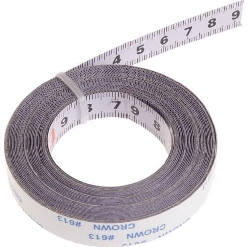 Miter Track Tape Measure Self Adhesive Metric Steel Ruler Miter Saw Scale For T-track Router Table Saw Band Saw Woodworking Tool
