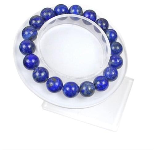 Lapis Lazuli Bracelets Men Natural Healing Energy Lazuli Bracelet Polished 8/10mm Lazurite Beads Bangle Pulsera Women Jewelry