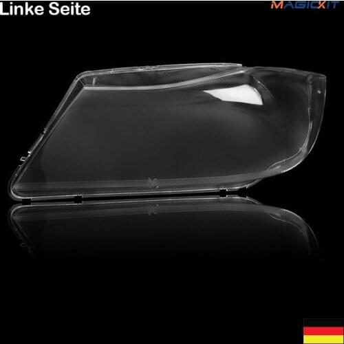 MagicKit Left Front Headlight Headlamp Clear Lens Plastic Cover For BMW E90/E91 2005-2008