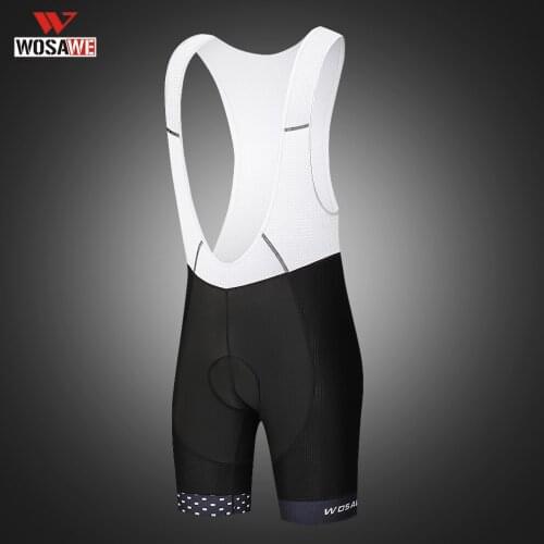 WOSAWE Mens Bib Cycling Outdoor MTB Bicycle Under Wear Bib Pants Top Quality Mountain Gel Pad Bike Shorts Tights Leggings