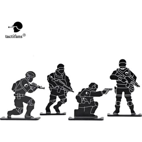 Soldier Human Form Target Set Outdoor AEG GBB Airsoft Shooting Training Practicing Metal Target Shooting Paintball Accessories