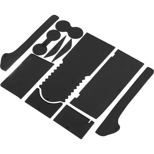 NEW-11Pcs Gate Slot Pad for Tesla Model X Model S Accessories Door Pocket Liner Cup Holder Pad Console Mat