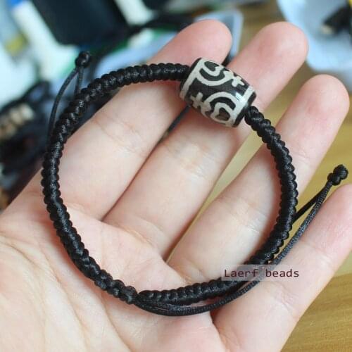 Full handmand Natural Tibet Dzi Bracelet amulet Many patterns New Design Free Shipping