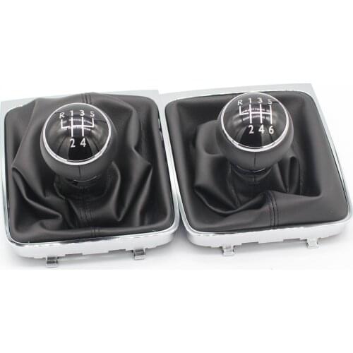 Gear shift knob for Volkswagen Passat B6 maiteng shift handball wrapped leather gear head shift lever handball gear head