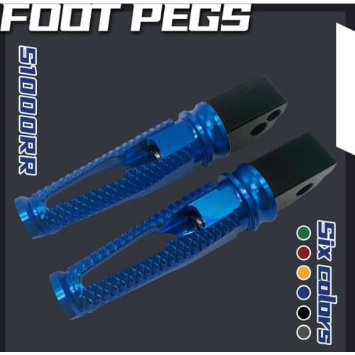 For S1000RR S1000R S1000XR HP4 Motorcycle Rear Footrest Foot Pegs Footpegs CNC Passenger Pedals S1000 RR S 1000 R S1000 XR HP 4