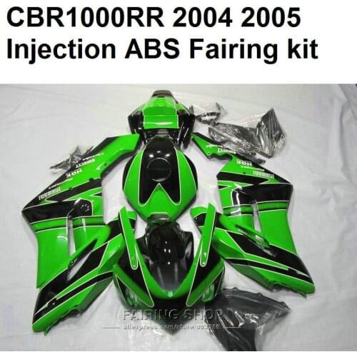 Green black Fairings For HONDA Cbr1000rr 2004 2005 ( 100%suit ) cbr 1000rr 04 05 Injection molding Fairing kit Ca66