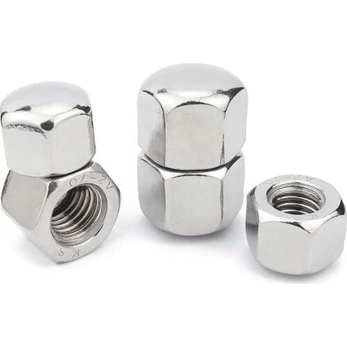 1/10pcs 304 A2-70 Stainless Steel Hex Hexagon Short Low Thin Cap Acorn Nut M3 M4 M5 M6 M8 M10 M12 M14 M16 Cover Blind Nut DIN917