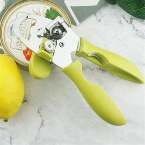 1PC 4 in 1 Multifunctional Opener Stainless Steel Manual Can Opener Craft Beer Grip Opener Cans Bottle Opener Kitchen Gadgets