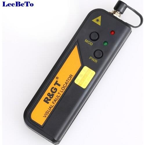 10mw FTTH Mini Type Fiber Optic Visual Fault Locator Red Light Source Tester Testing Tool with 2.5mm Connecter(SC/FC/ST)