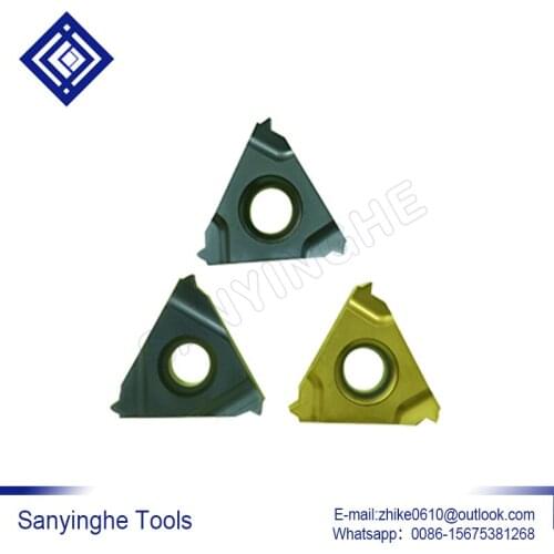 Free shipping high quality 10pcs/lots sanyinghe 16UN 16NR / 16UN 16ER cnc carbide threading inserts