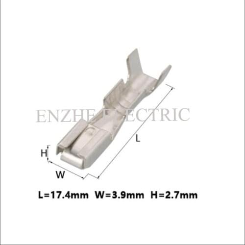 100PCS DJ621-3*0.6A terminal car male female Connector cable housing Connector automotive plug H:2.8,W:4.0,L:18