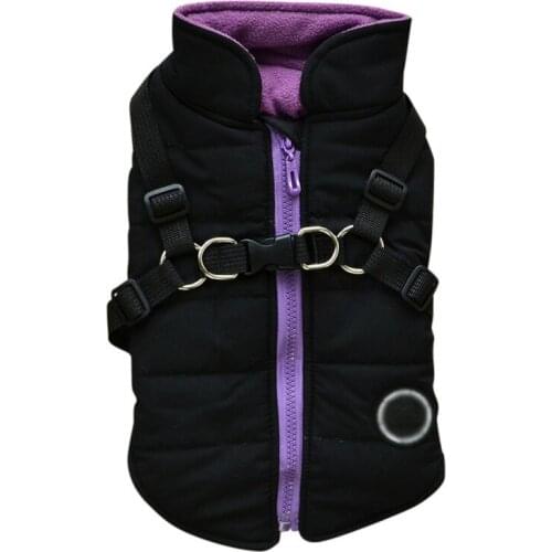 Pet Accessories Winter Dog Jacket Dog Clothes Warm Coat Harness Puppy Cat Padded Vest Dogs Golden Retriever Labrador Clothing