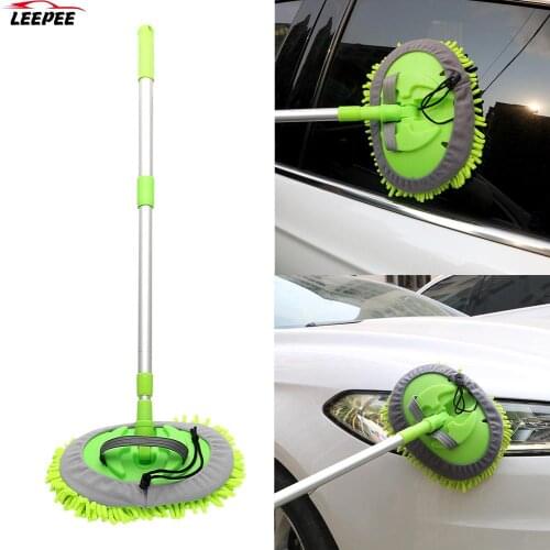 Auto Care Detailing Soft Car Cleaning Home Cleaning Car Accessories Dust Wax Mop Car Washing Mop Adjustable Window Wash Tool