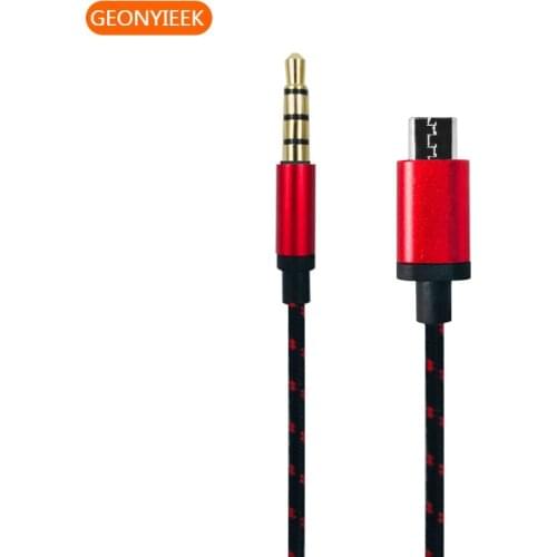 Micro Usb To Jack 3.5mm Audio Cable Connector 3.5 Headphone Plug Phone Audio Adapter Cable for V8 Live Microphone